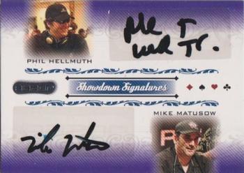 2007 Razor Poker Signature Series #SS-59 Phil Hellmuth / Mike Matusow Front